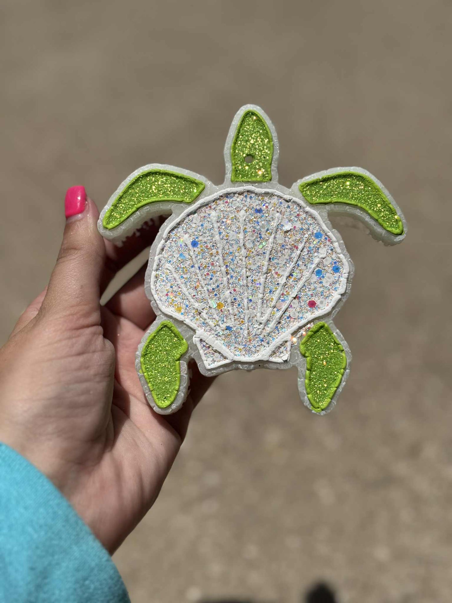 Seashell Sea Turtle Silicone Freshie Mold - Red River Mold Co