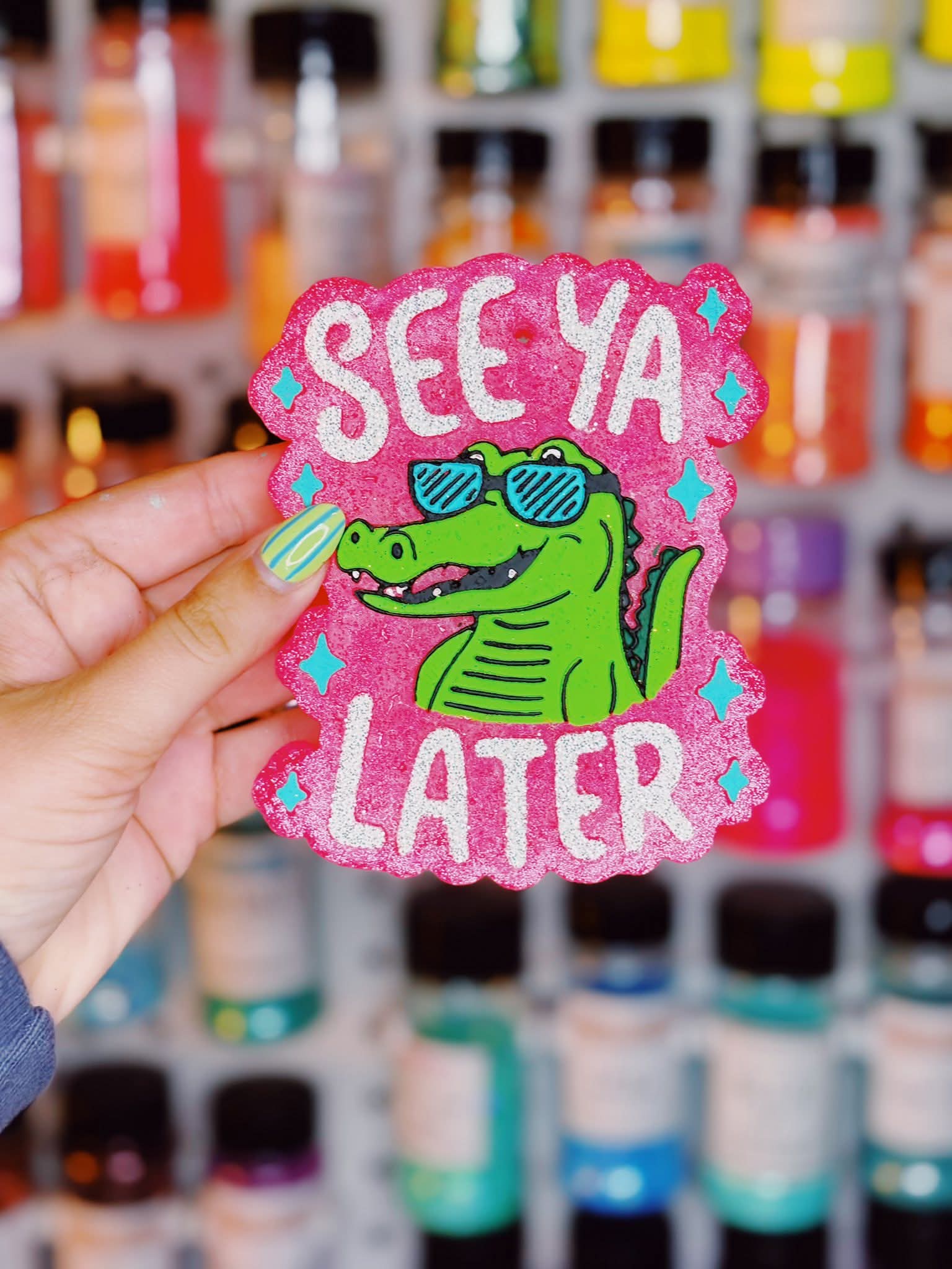 See Ya Later Alligator Silicone Freshie Mold - Red River Mold Co