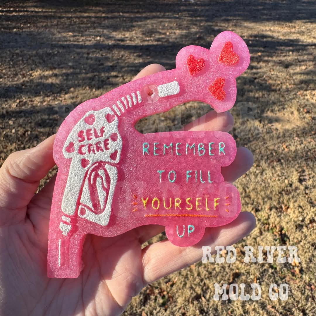 Self Care Pump Silicone Freshie Mold - Red River Mold Co