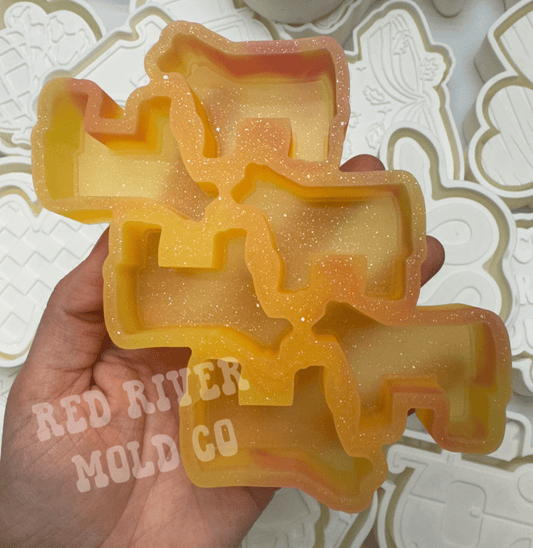 Show Steer Cow Silicone Freshie Vent/ wax melt tray Mold - Red River Mold Co