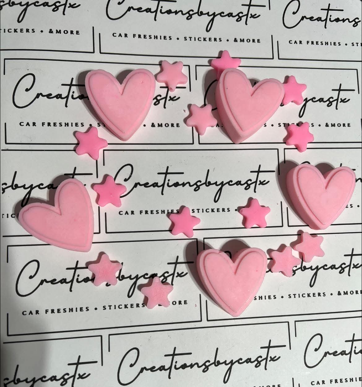 Skinny Heart Silicone Freshie Vent/ Wax Tray Mold - Red River Mold Co