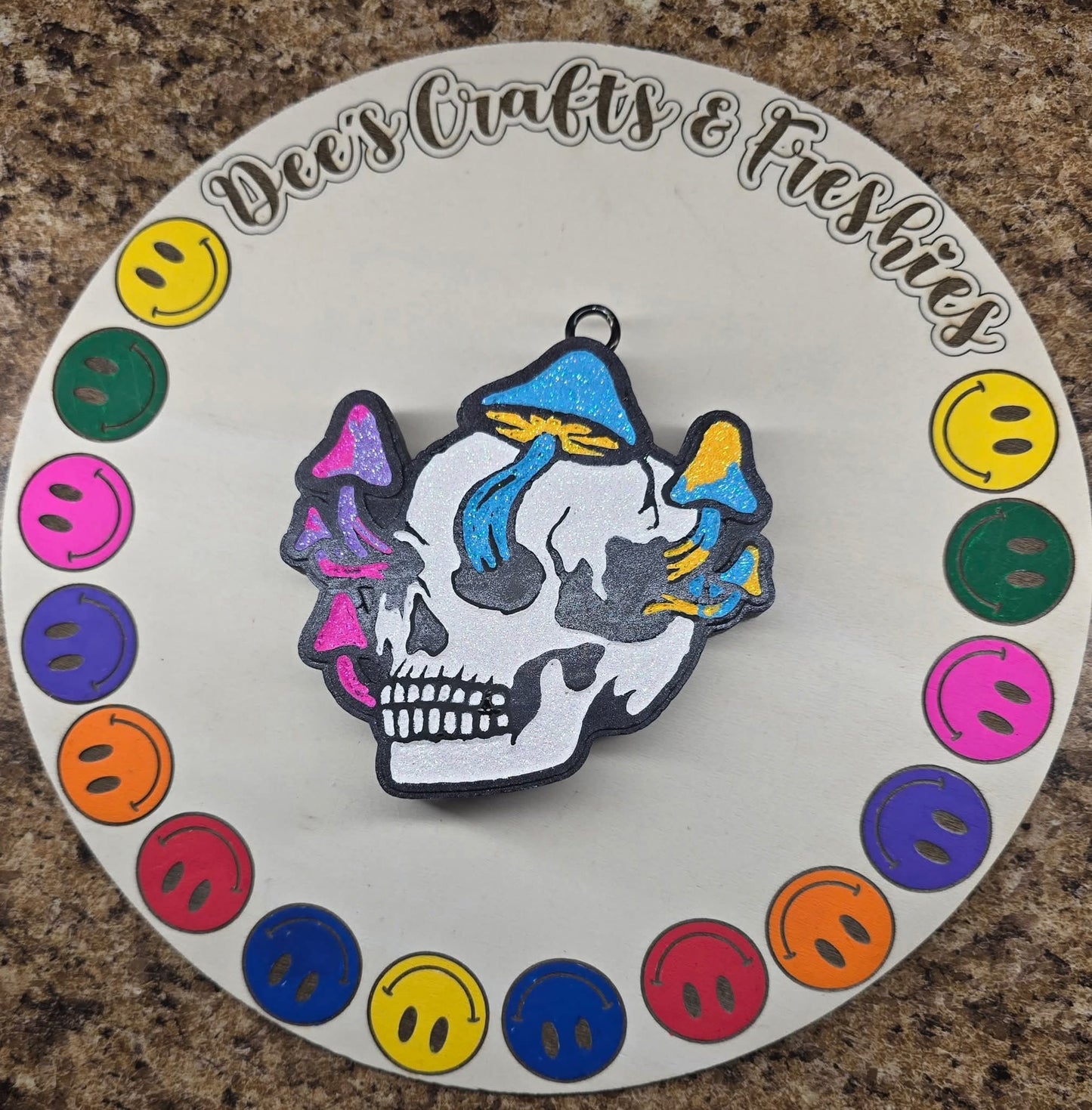 Skull Mushrooms Silicone Freshie Mold (AGS Mold) - Red River Mold Co