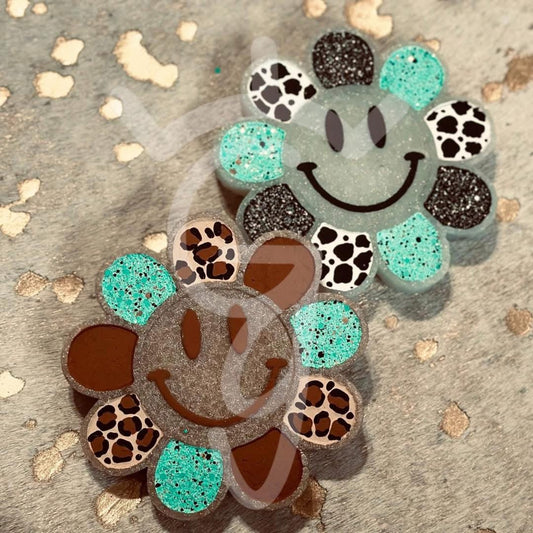 Smiley Flower mold & cardstock bundle - Red River Mold Co