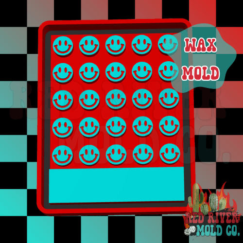 Smiley Wax Scoops Silicone Tray (AGS Mold) - Red River Mold Co