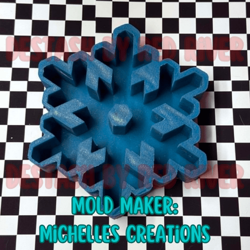 Snowflake Destash Silicone Freshie Mold - Red River Mold Co