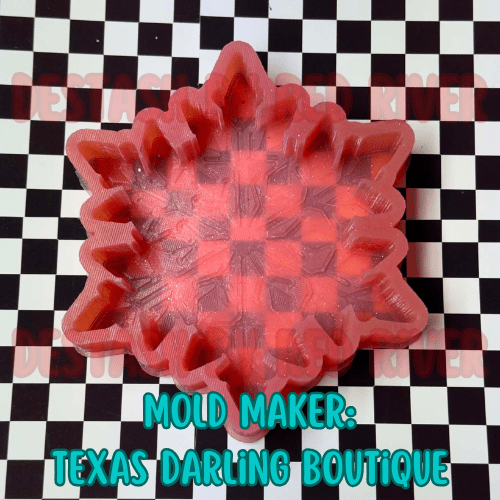 Snowflake Destash Silicone Freshie Mold - Red River Mold Co