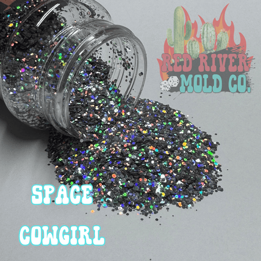 Space Cowgirl Premium Mini Chunky Glitter (holographic) - Red River Mold Co