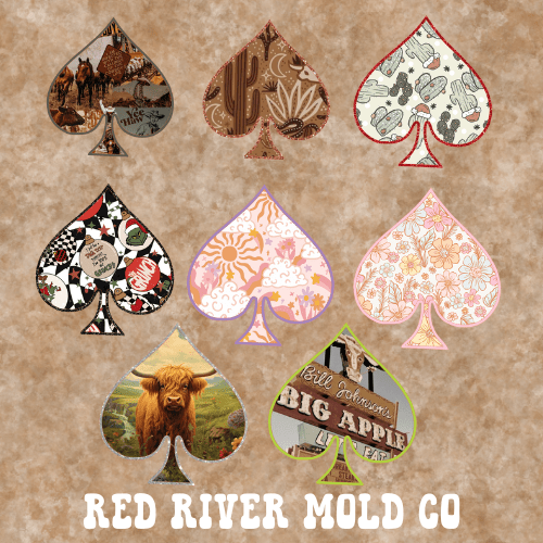 Spade mold & cardstock bundle - Red River Mold Co