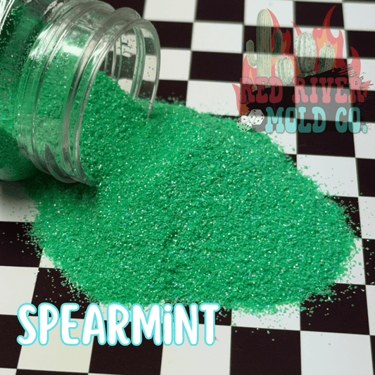 Spearmint Premium Fine Glitter (1/128) Holographic - Red River Mold Co