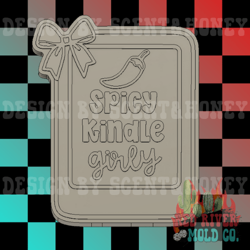 Spicy Kindle Girly Silicone Freshie Mold - Red River Mold Co