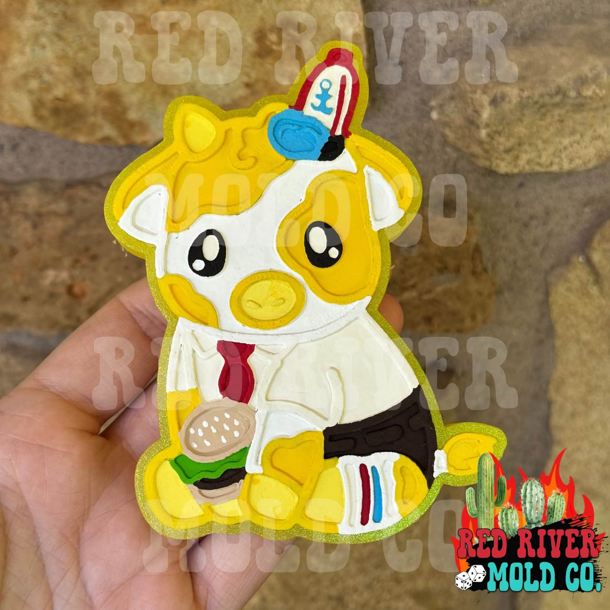Sponge cow Silicone Freshie Mold - Red River Mold Co