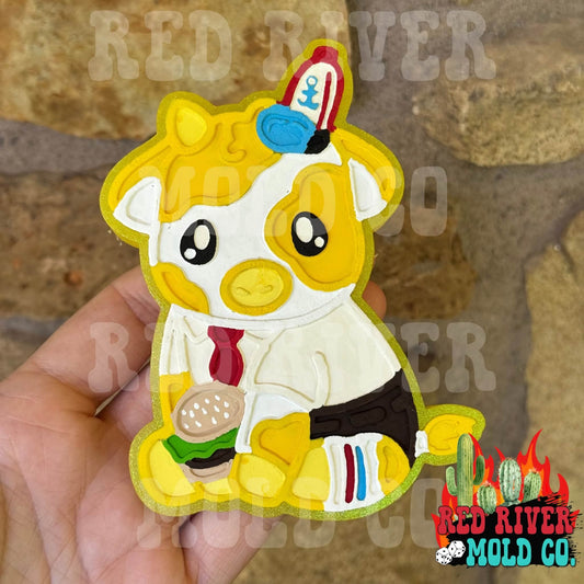 Sponge cow Silicone Freshie Mold - Red River Mold Co