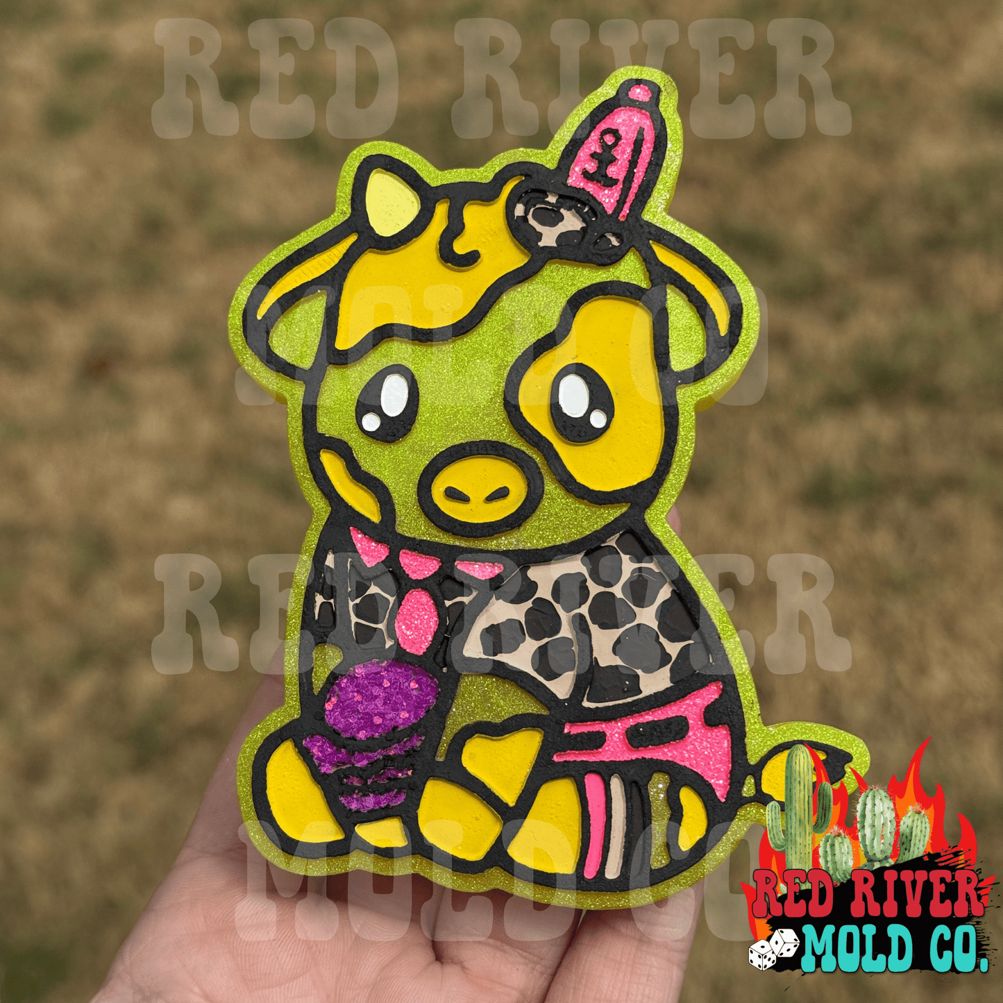 Sponge cow Silicone Freshie Mold - Red River Mold Co