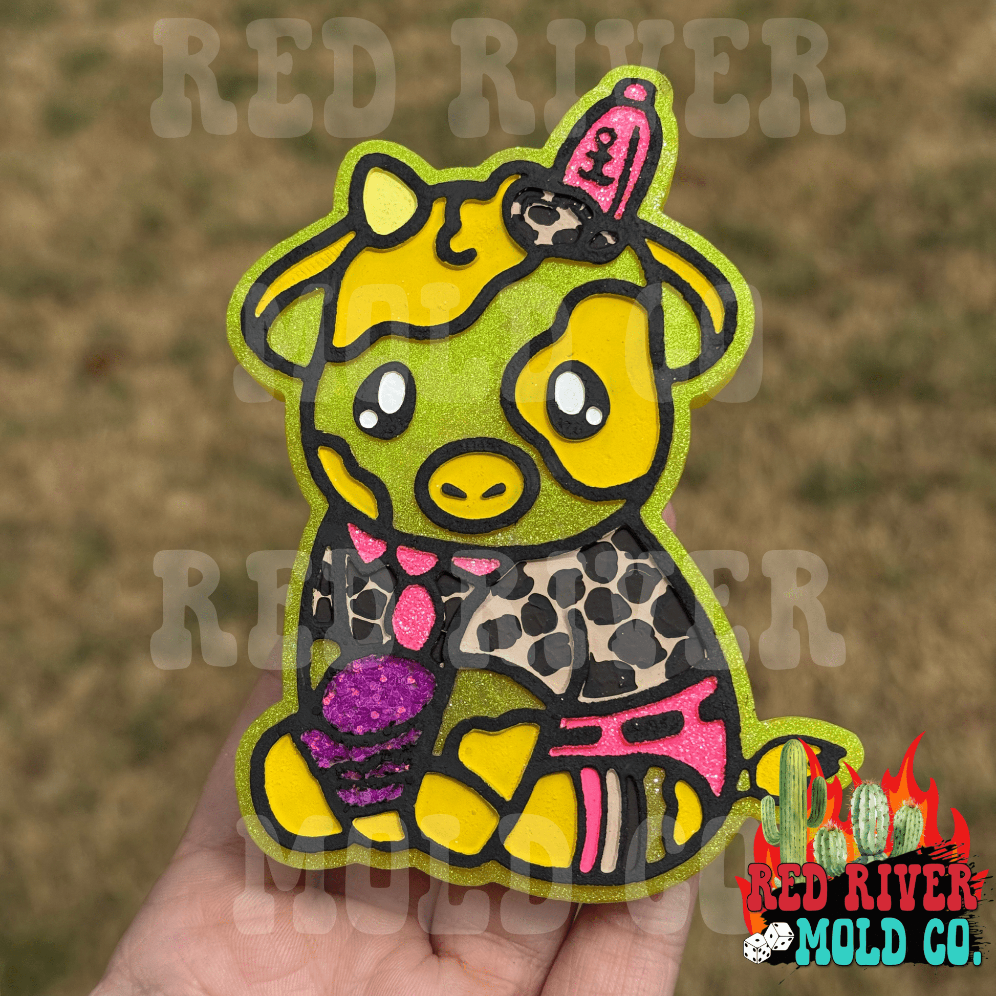 Sponge cow Silicone Freshie Mold - Red River Mold Co