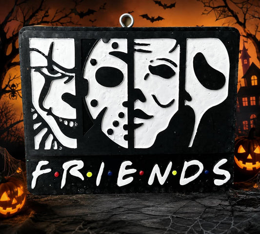 Spooky Scary Friends Silicone Freshie Mold - Red River Mold Co