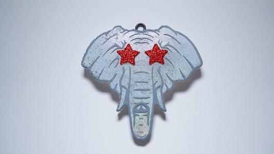 Star Eye Elephant Mascot Silicone Freshie Mold - Red River Mold Co