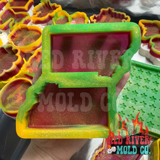 State of Montana Double Vent Silicone Freshie Mold - Red River Mold Co
