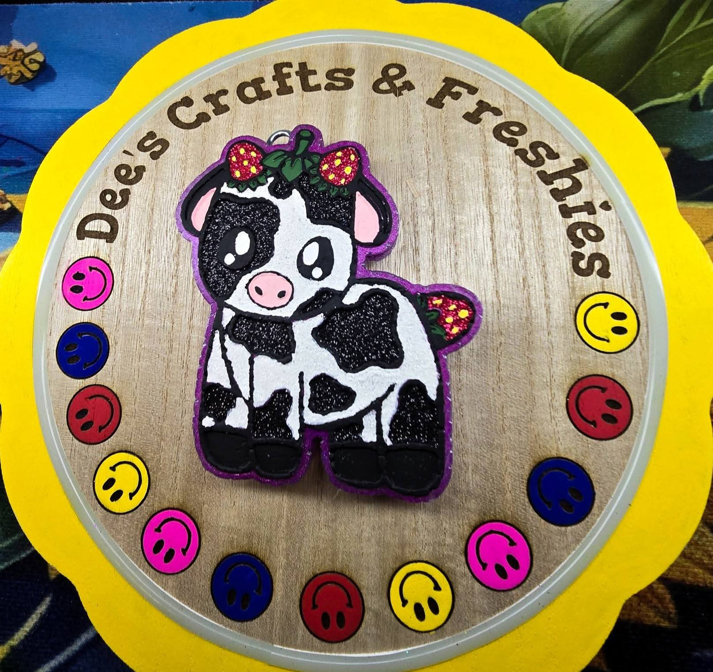 Strawberry Cow Silicone Freshie Mold - Red River Mold Co