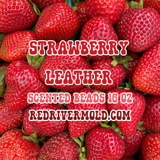Strawberry Leather Scented Aroma Beads 16 oz - Red River Mold Co