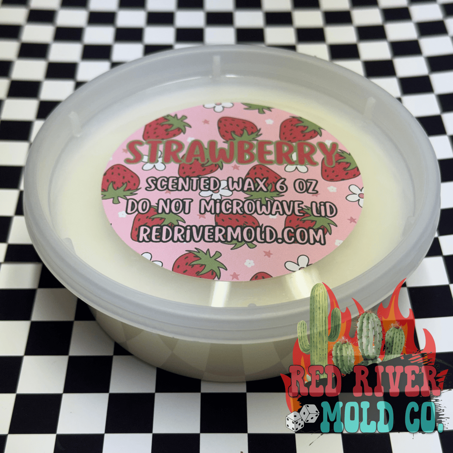 Strawberry Pre - Scented Wax 6oz - Red River Mold Co