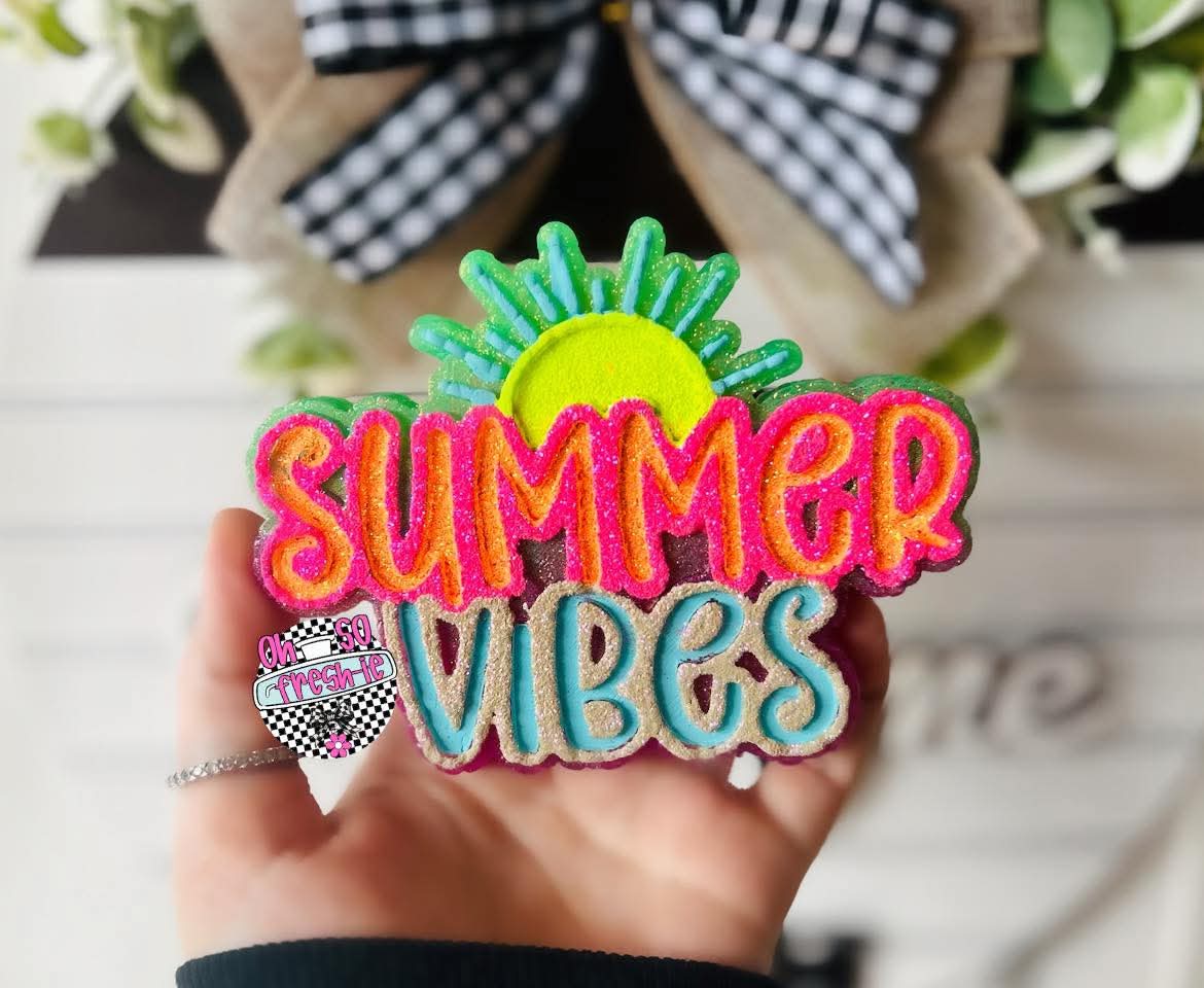 Summer Vibes Silicone Freshie Mold - Red River Mold Co