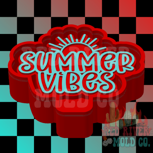Summer Vibes Silicone Freshie Mold - Red River Mold Co