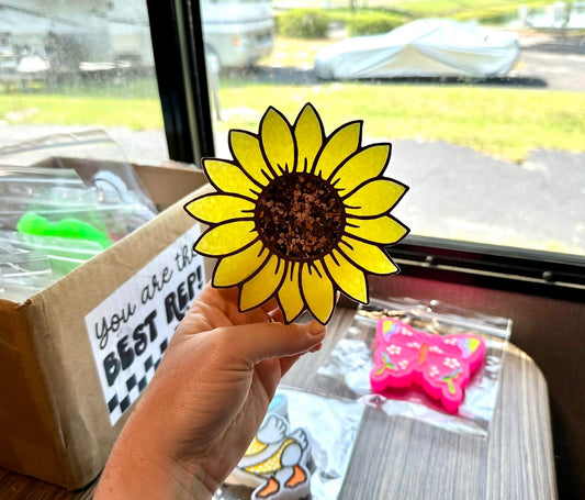 Sunflower Silicone Freshie Mold - Red River Mold Co