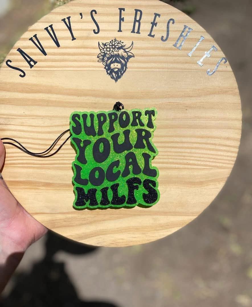 Support Your Local Milfs Silicone Freshie Mold (AGS Mold) - Red River Mold Co
