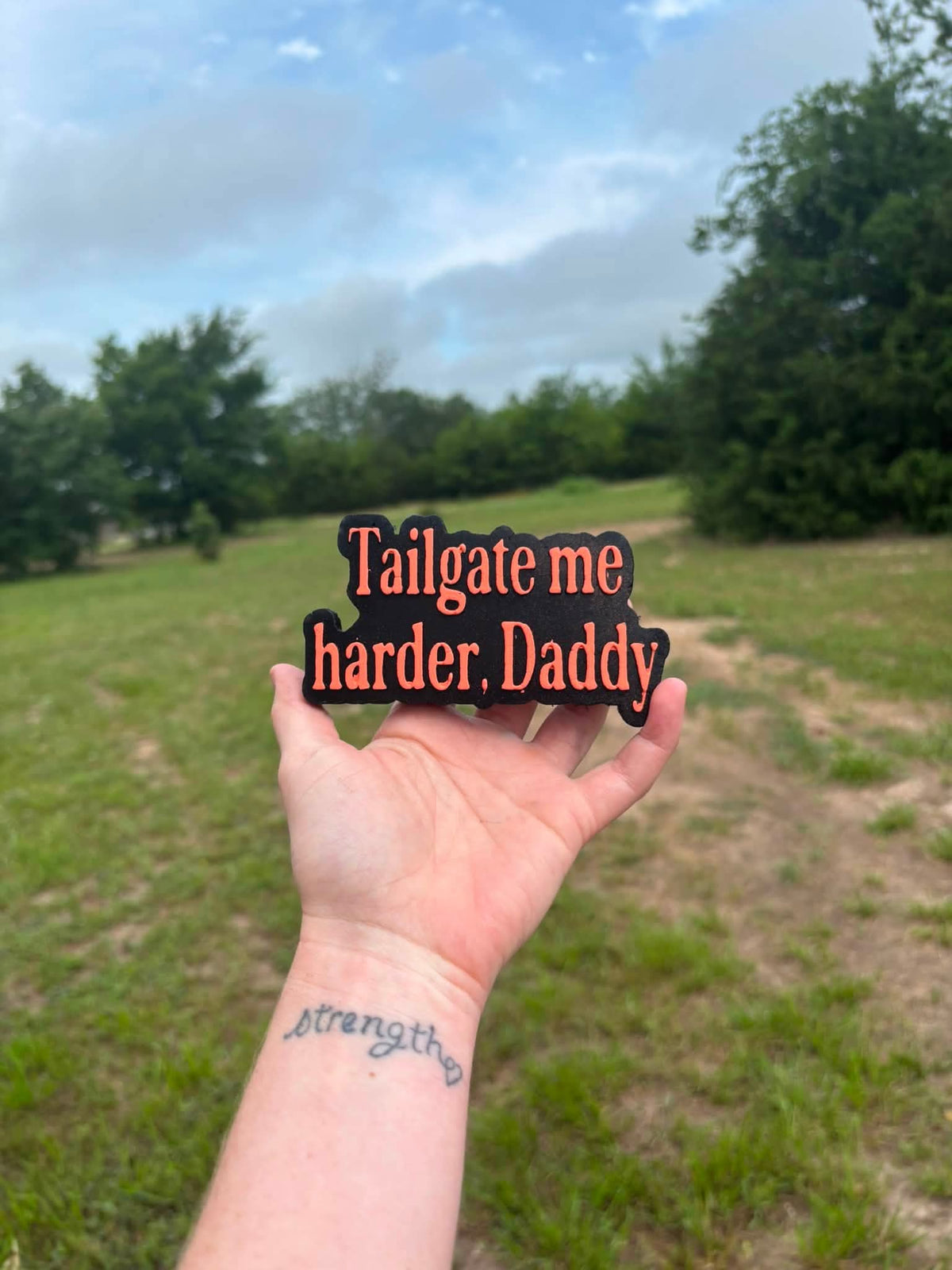 Tailgate me harder, Daddy Silicone Freshie Mold - Red River Mold Co