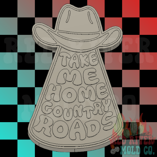 Take Me Home Country Roads Silicone Freshie Mold - Red River Mold Co