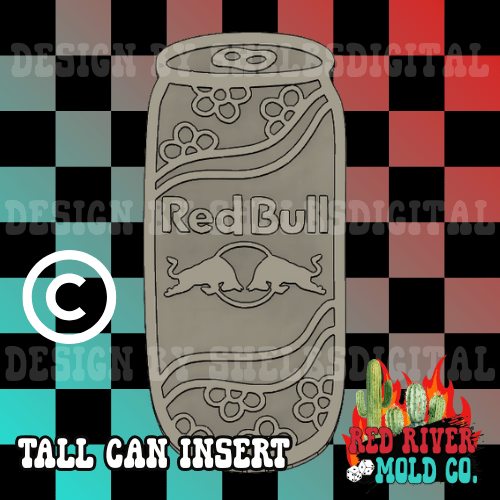 Tall Can Insert Base Silicone Freshie Mold - Red River Mold Co