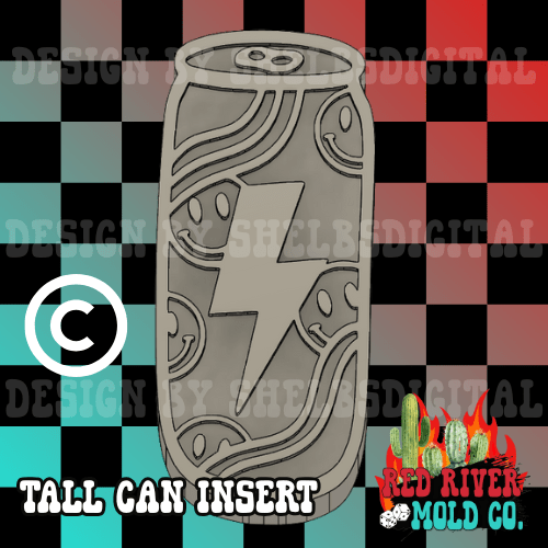 Tall Can Insert Base Silicone Freshie Mold - Red River Mold Co