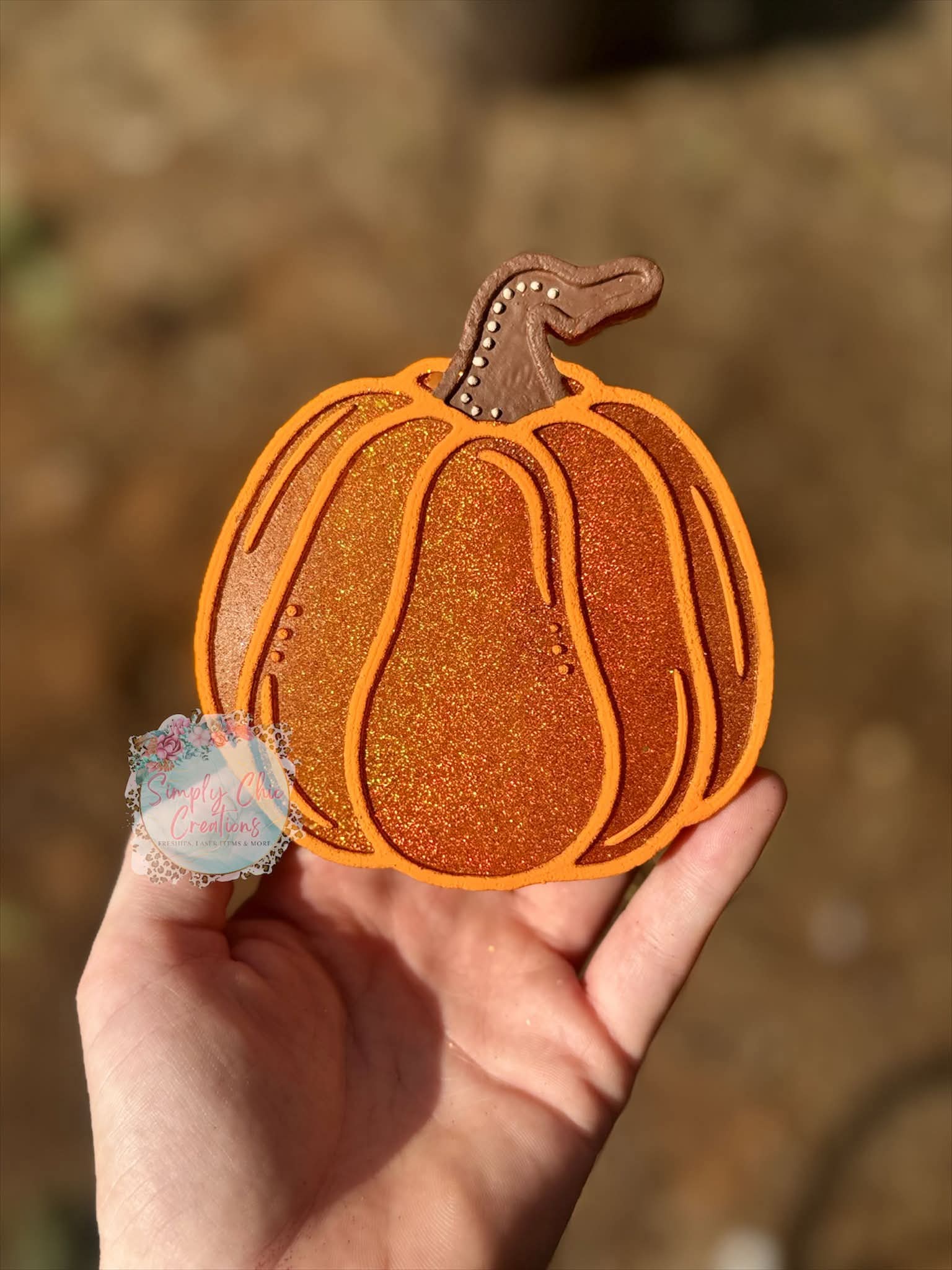 Tall Dotted Pumpkin Silicone Freshie Mold - Red River Mold Co