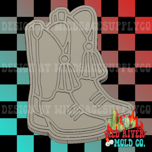 Tassel Boots Silicone Freshie Mold - Red River Mold Co
