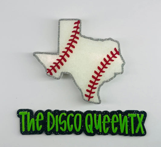 Texas Baseball Silicone Freshie Mold - Red River Mold Co