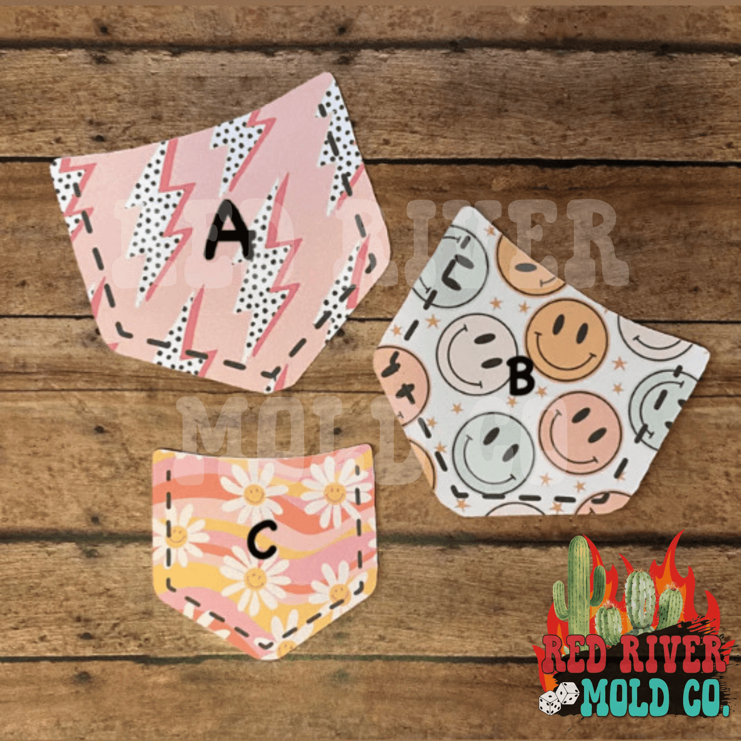 Texas Darling Boutique Jean Pocket cardstock grab bag - Red River Mold Co