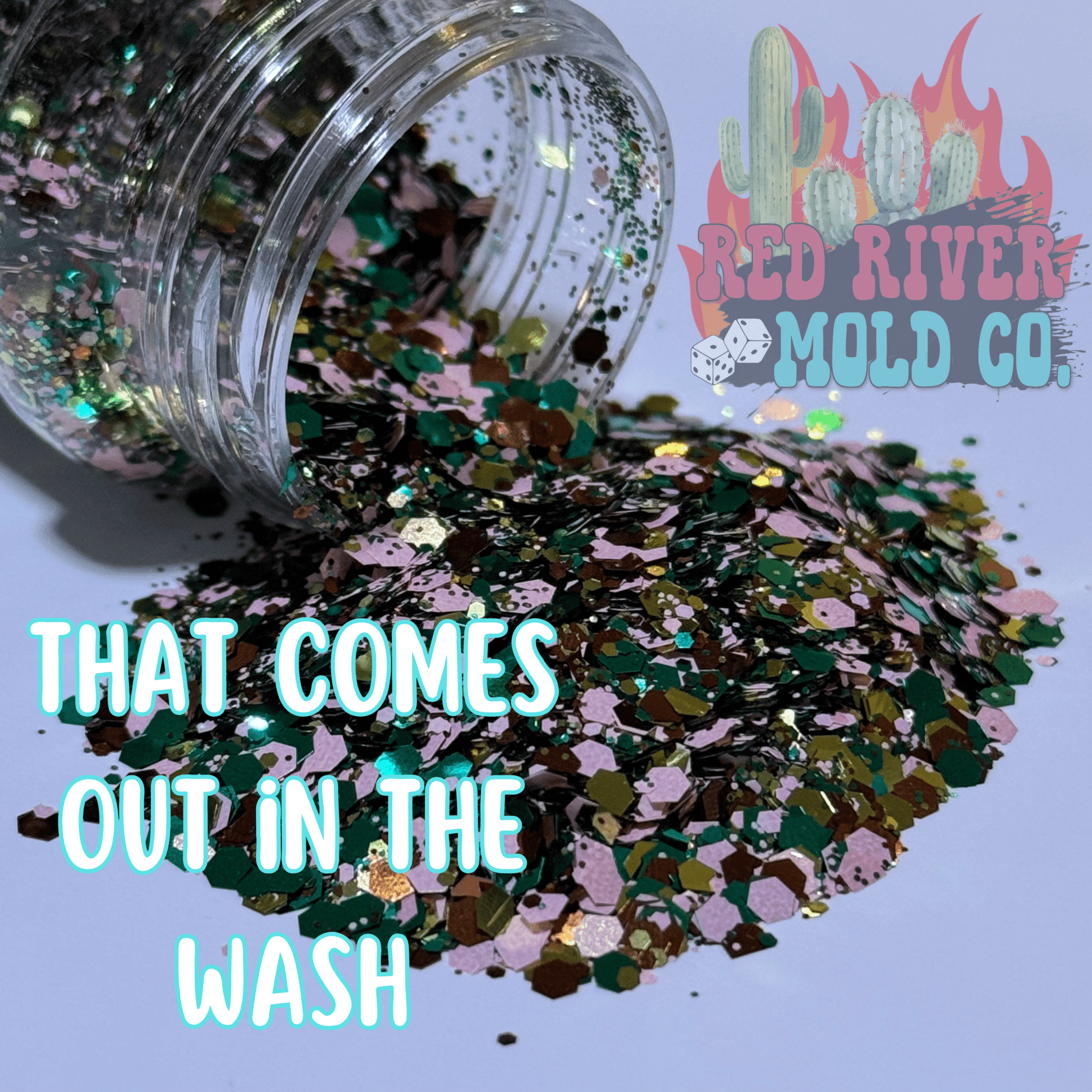 That comes out in the wash Premium Chunky Glitter (Metallic) - Red River Mold Co