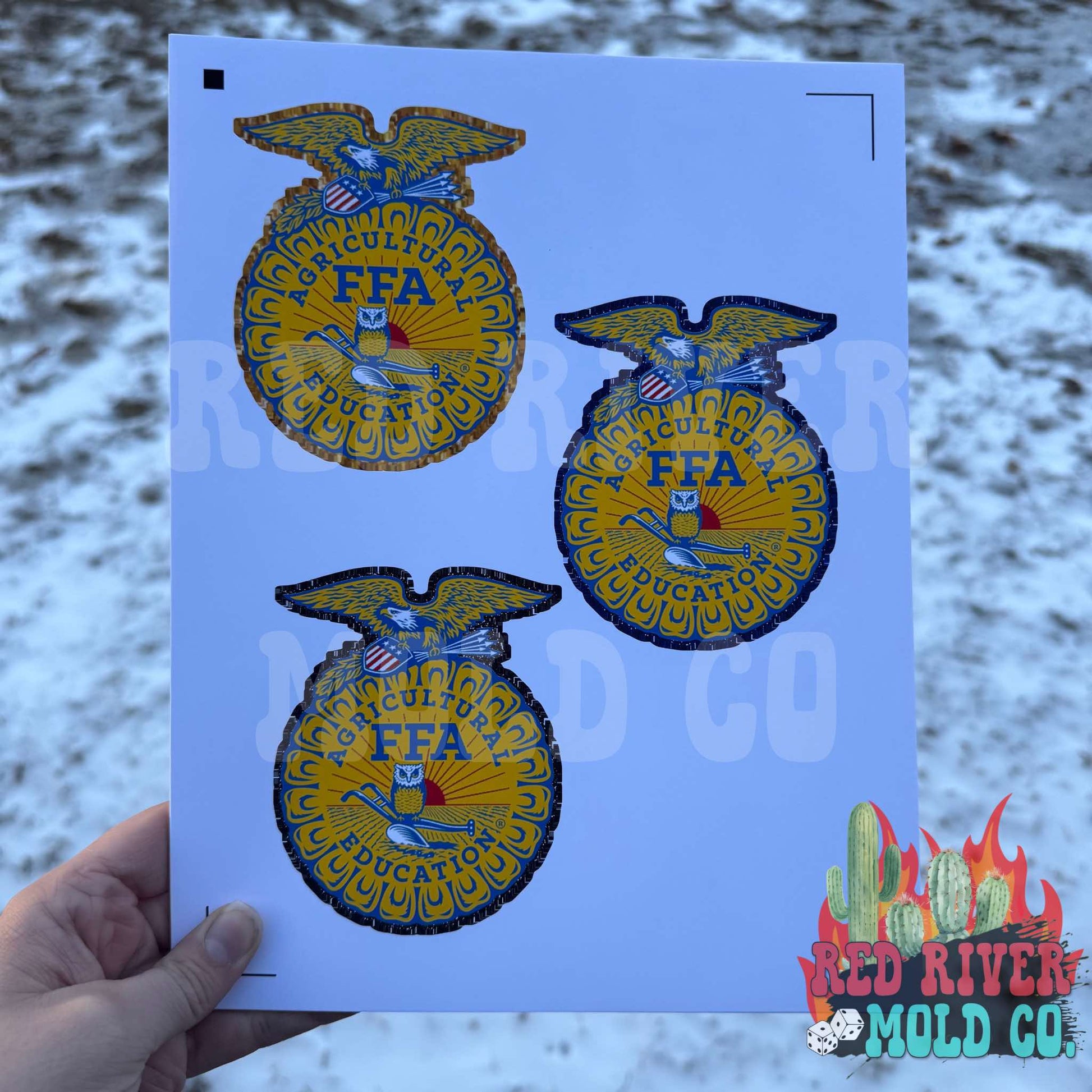 The Freshie Junkie FFA Emblem cardstock grab bag - Red River Mold Co
