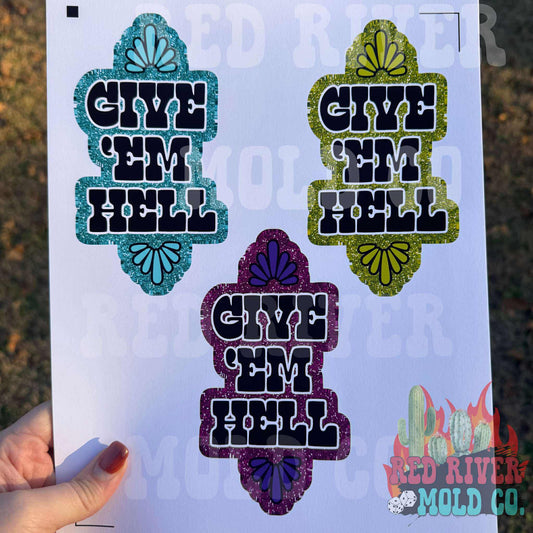 The Freshie Junkie Give Em Hell cardstock grab bag - Red River Mold Co