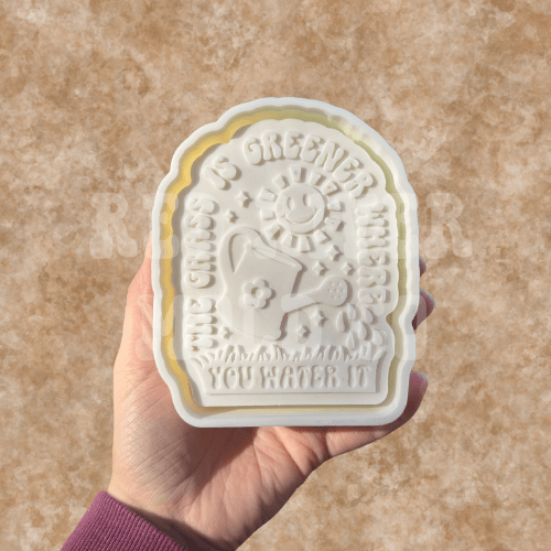 The Grass is greener where you water it Silicone Freshie Mold - Red River Mold Co