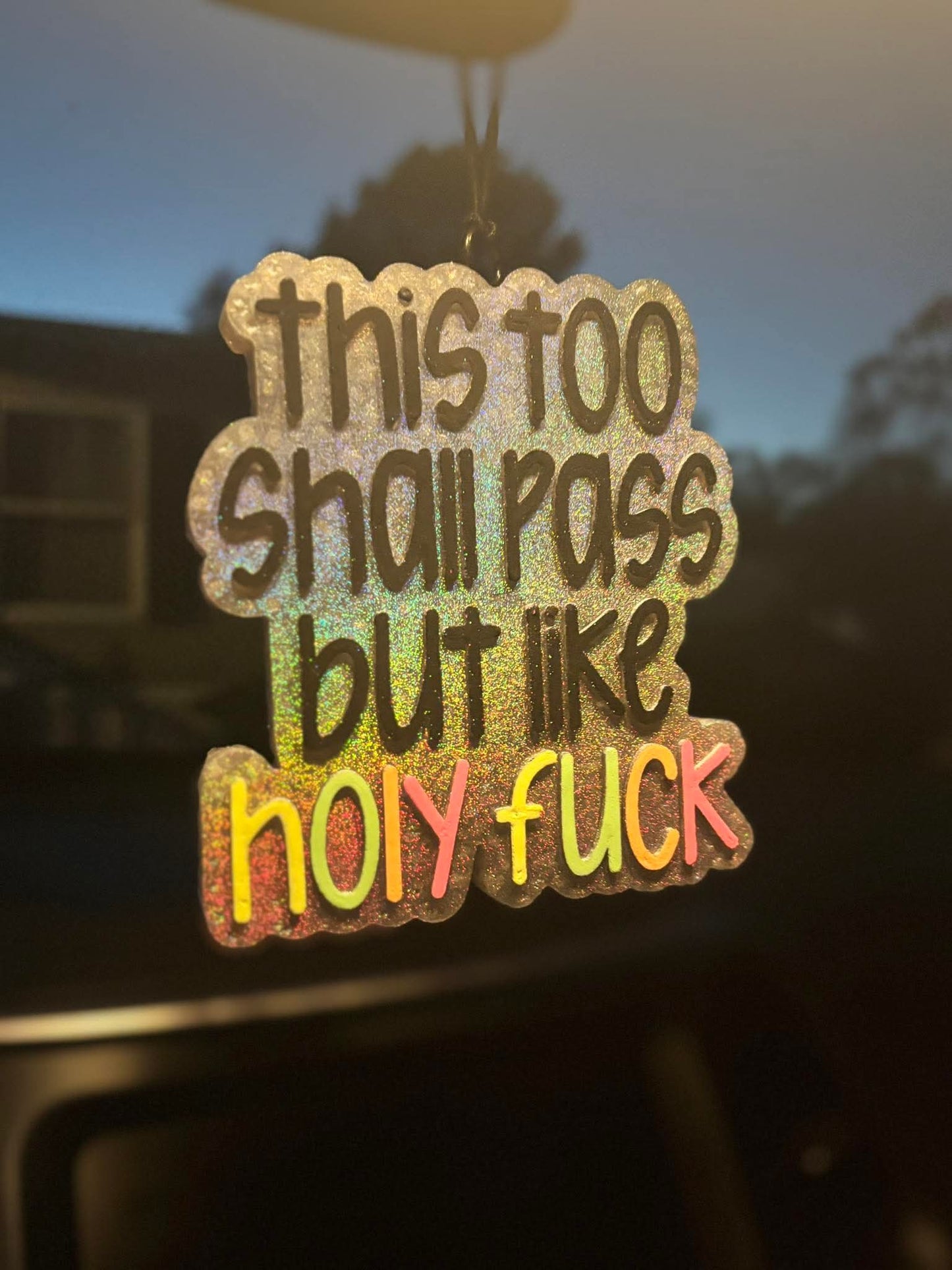 This Too Shall Pass But Like Holy Fuck Silicone Freshie Mold - Red River Mold Co