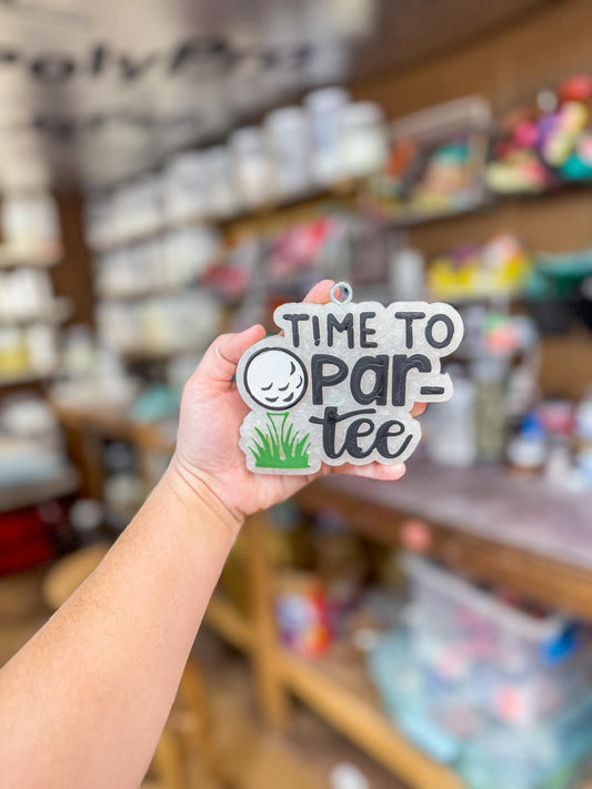 Time to Par - Tee Silicone Freshie Mold - Red River Mold Co
