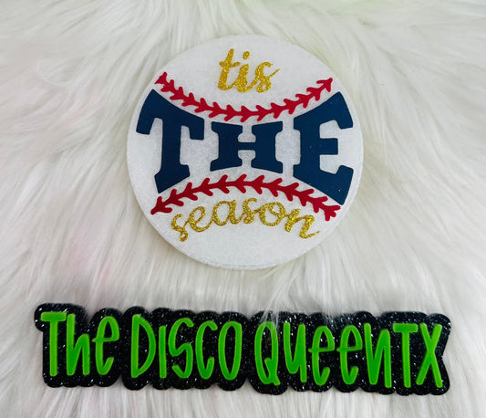 Tis The Season Baseball 4 in Round Mold Insert - Red River Mold Co