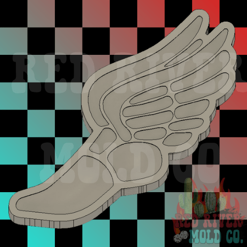 Track Shoe W/ Wings Silicone Freshie Mold - Red River Mold Co