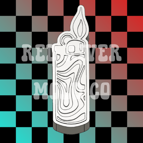 Trippy Lighter Silicone Freshie Mold - Red River Mold Co