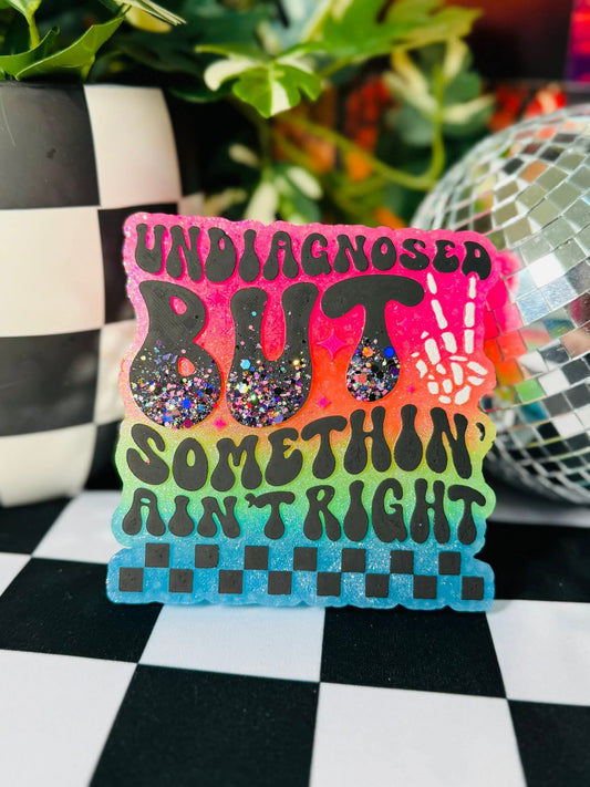 Undiagnosed But Somethin' Ain't Right Silicone Freshie Mold - Red River Mold Co