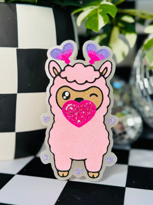 Vday Llama Silicone Freshie Mold - Red River Mold Co