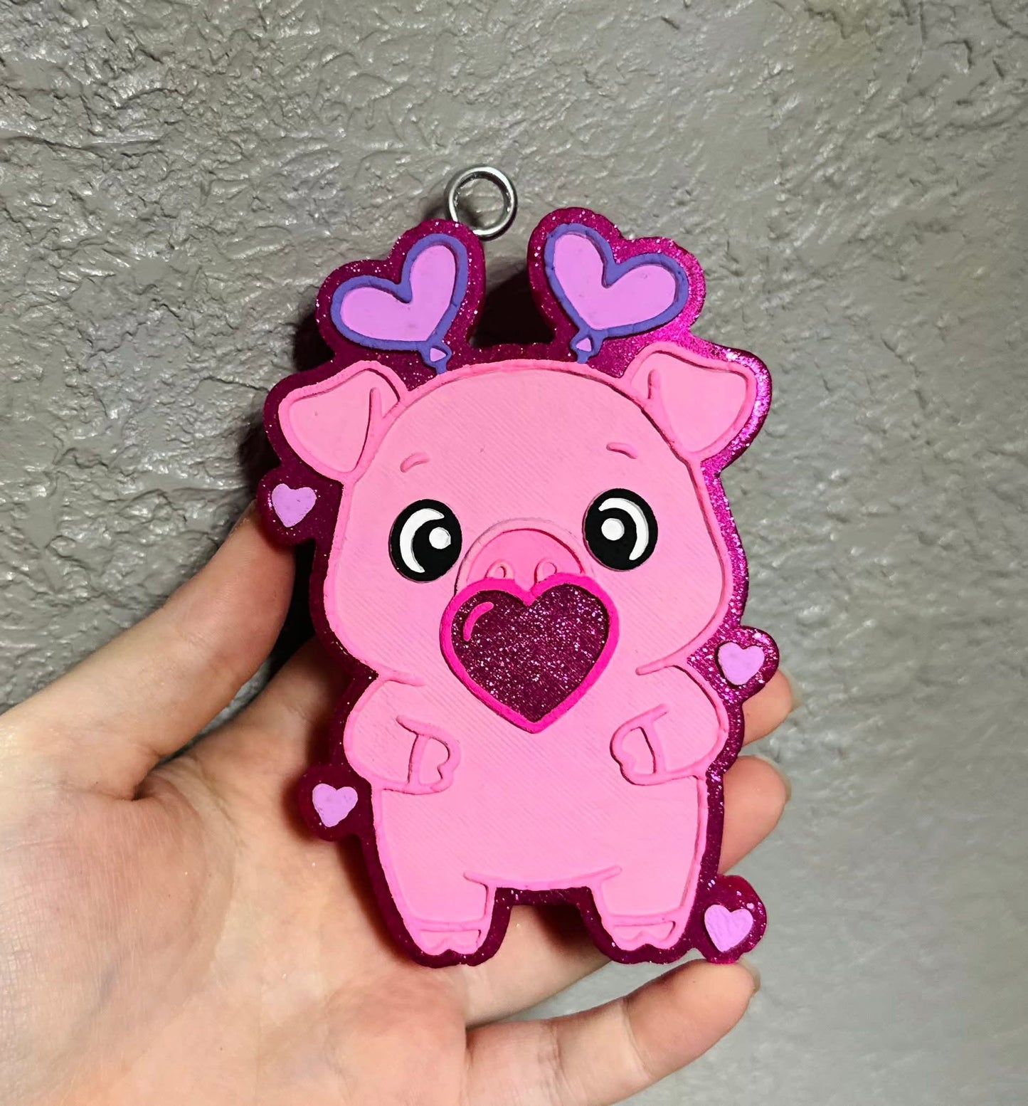 Vday Pig Silicone Freshie Mold - Red River Mold Co