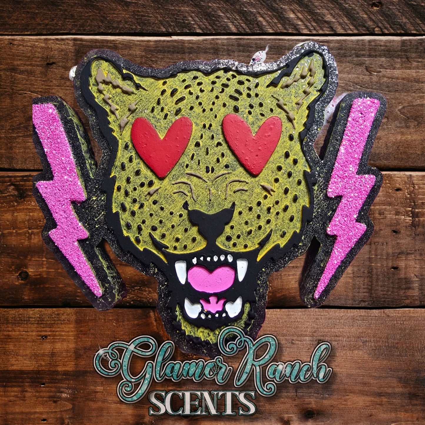 Vday Tiger with bolts Silicone Freshie Mold - Red River Mold Co