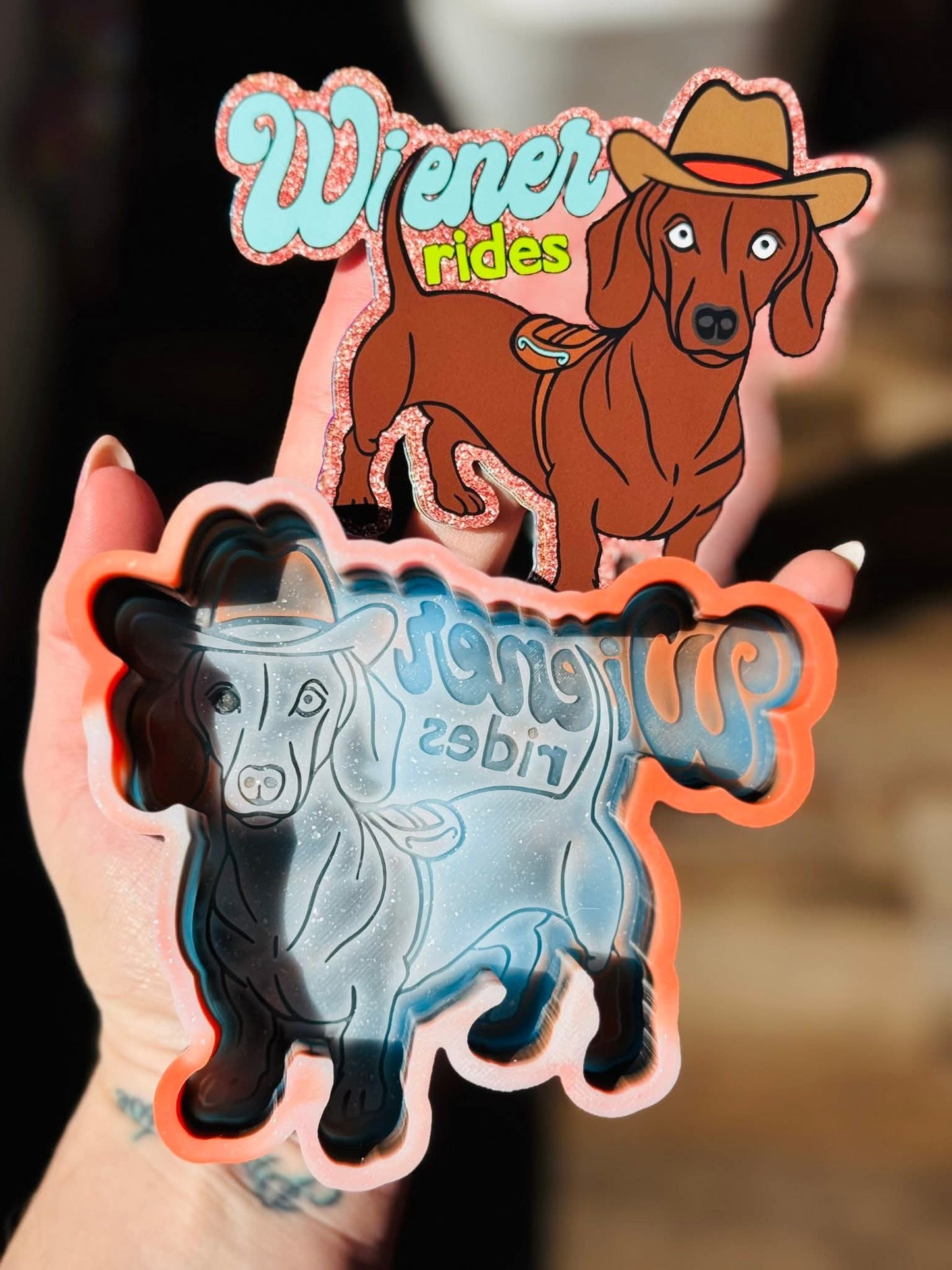 Weiner Rides Silicone Freshie Mold - Red River Mold Co